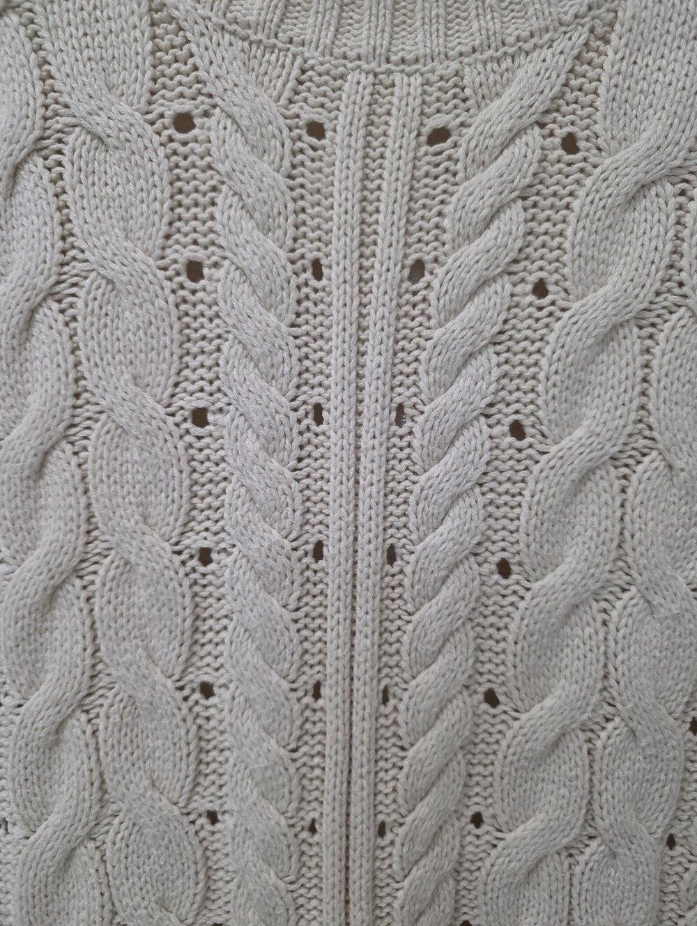 Aran Crafts Ireland 100% Merino Wool Full Zip Cable Knit Cardigan Sweater - Picture 6 of 8